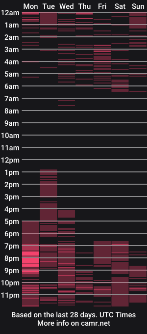 cam show schedule of 10incheskinkynastytrans