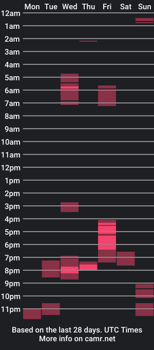 cam show schedule of 2wellshapedheads