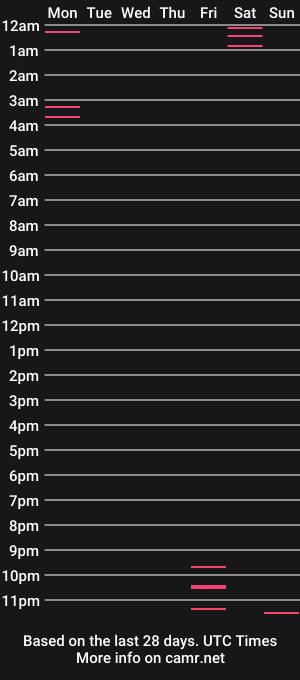 cam show schedule of amazing_party_in_the_city