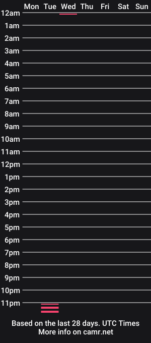 cam show schedule of amf_1982