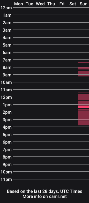 cam show schedule of anhotcock