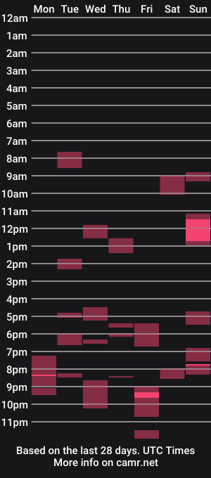 cam show schedule of arjun_tn