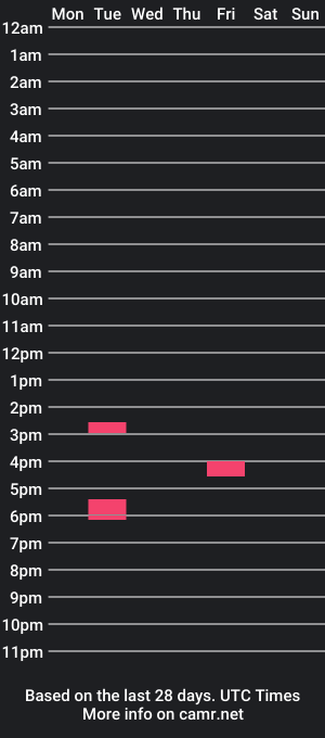 cam show schedule of averageskinnydude