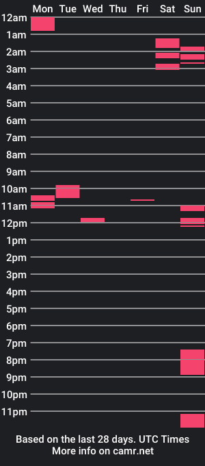 cam show schedule of bigballspaint