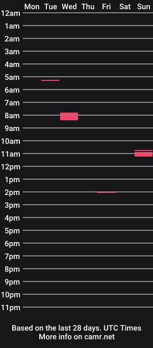 cam show schedule of bigbcenergy