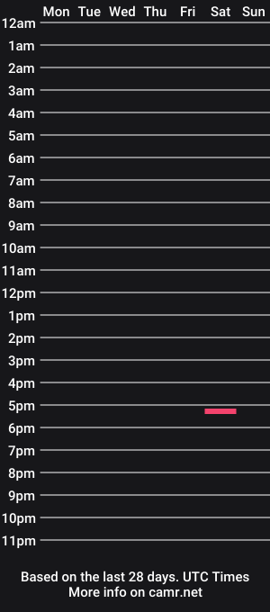 cam show schedule of bigbellybrazil