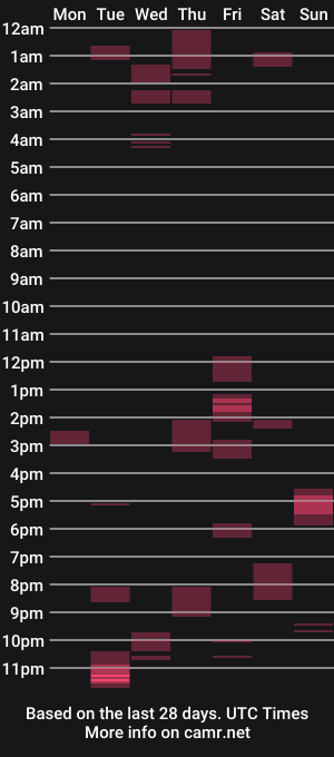 cam show schedule of bigbro0007