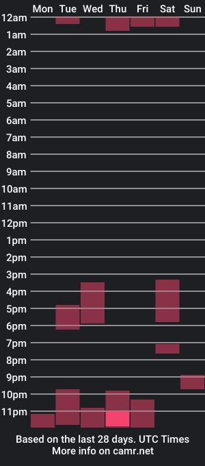 cam show schedule of biggstikk