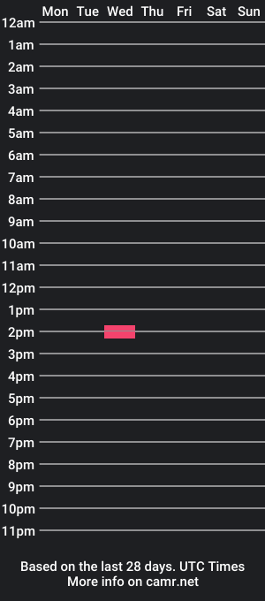 cam show schedule of bighairyfunguy