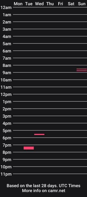 cam show schedule of bighandsomesatisfy