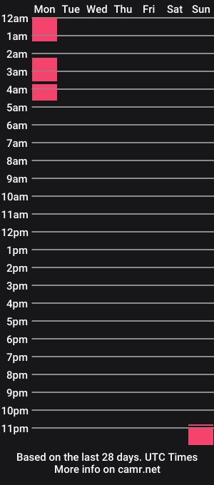 cam show schedule of bigkenpapa