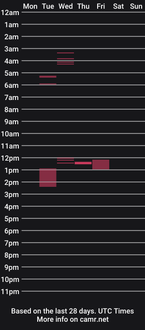 cam show schedule of bigrig4720