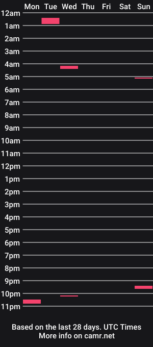 cam show schedule of bigtoysinmyass