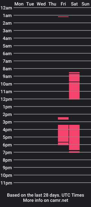 cam show schedule of boyhotgil