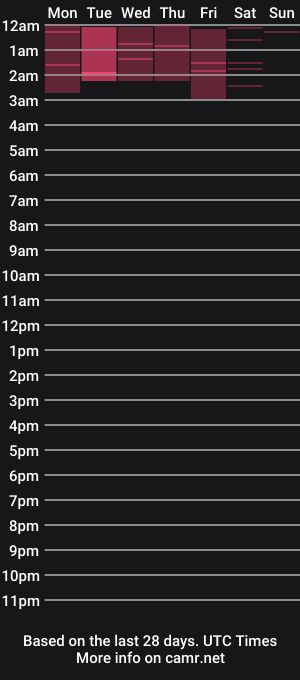 cam show schedule of briscolaman