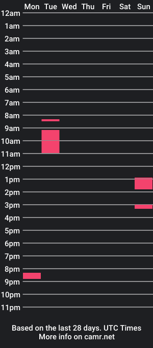 cam show schedule of chizel99