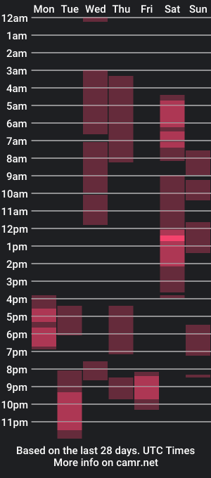 cam show schedule of chubbyboynew