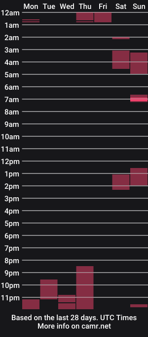 cam show schedule of constructiongymguy