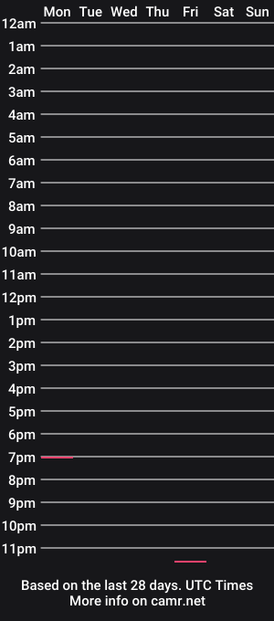 cam show schedule of crystalxsecret