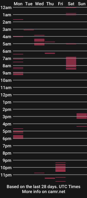 cam show schedule of curiouscouple303