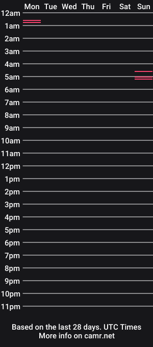 cam show schedule of davidbigd101