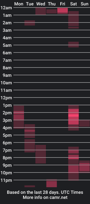 cam show schedule of dcorruptor