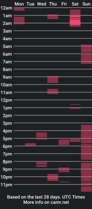 cam show schedule of dick4play222