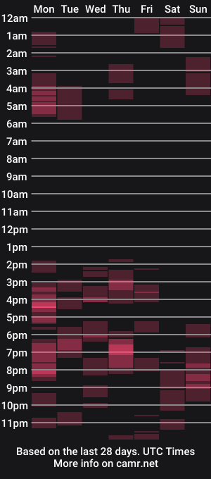 cam show schedule of dickbeswollen123