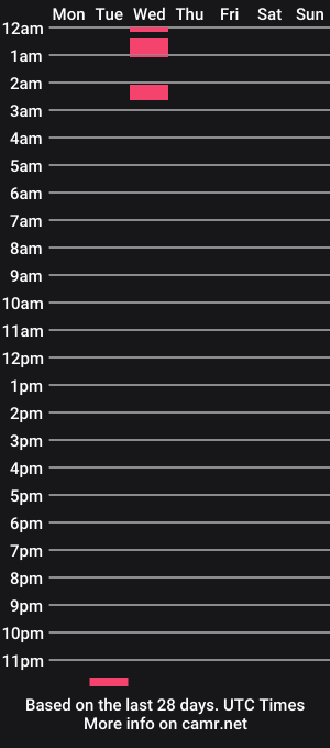 cam show schedule of dirtysubbyy