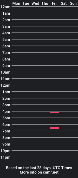 cam show schedule of dl171984