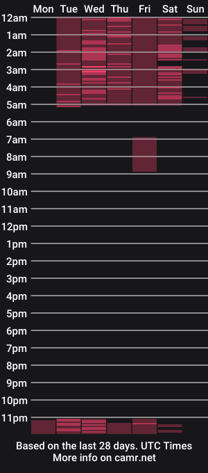 cam show schedule of donaton_prada