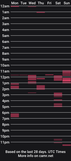 cam show schedule of doodle304