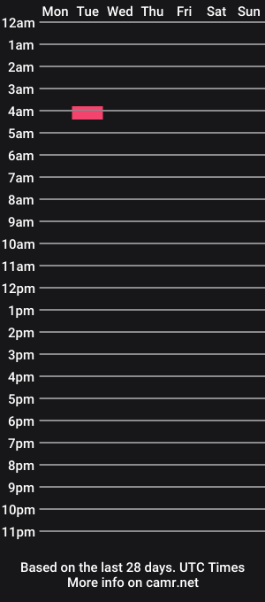 cam show schedule of erriksmith