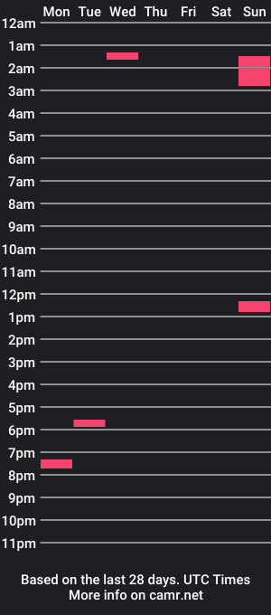 cam show schedule of execxte