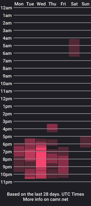 cam show schedule of flint_ryan