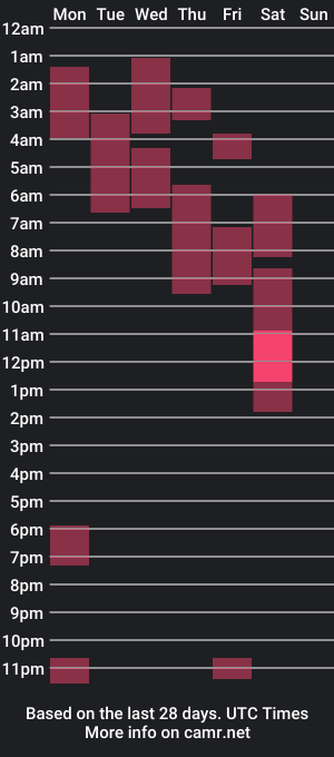 cam show schedule of ftmslut224