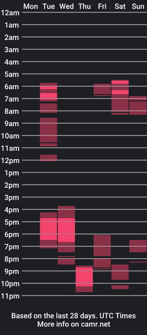 cam show schedule of good_dickk