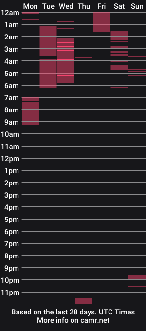 cam show schedule of greynoise_