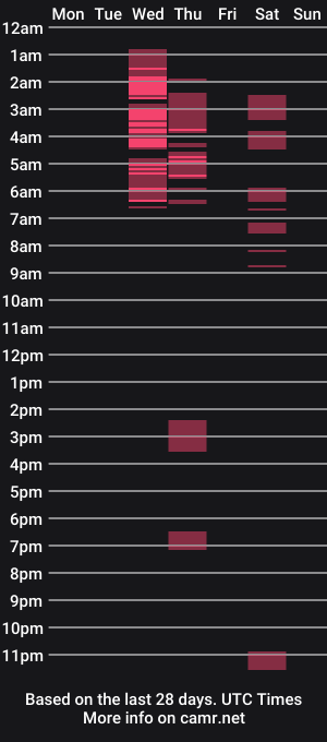 cam show schedule of hairykinkybro