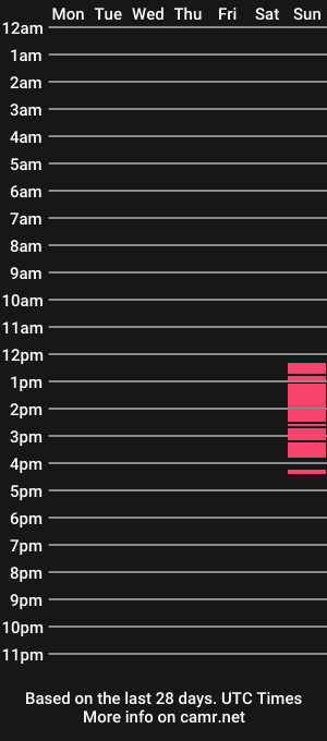 cam show schedule of hangon34