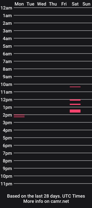 cam show schedule of hornytom27