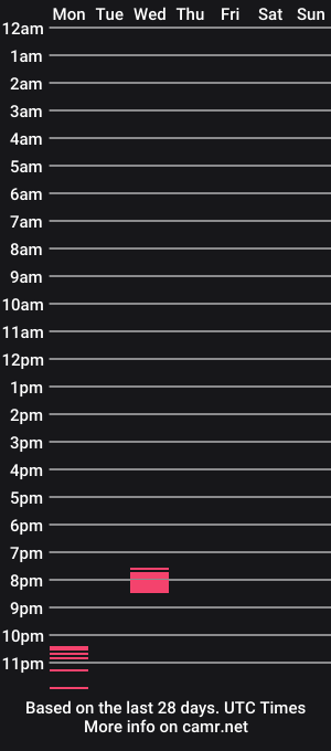 cam show schedule of hotelrooms