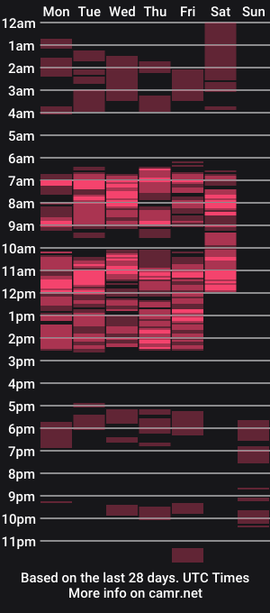 cam show schedule of indianstorm