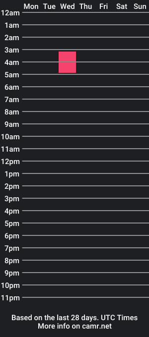 cam show schedule of ineedpunishing