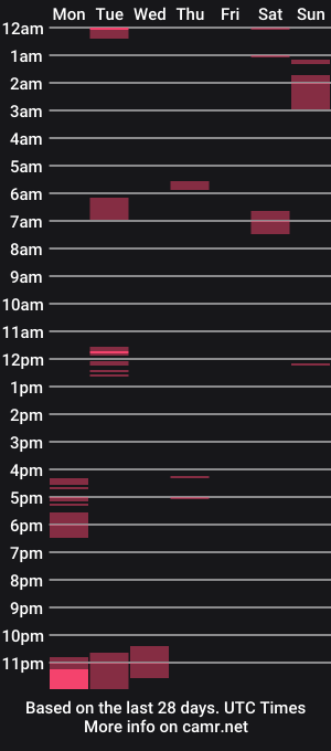 cam show schedule of inex43_77