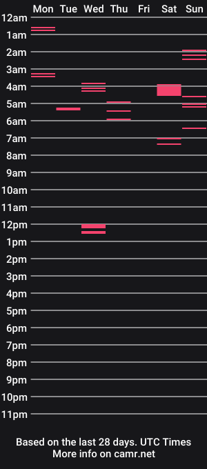 cam show schedule of invisibletouch1993