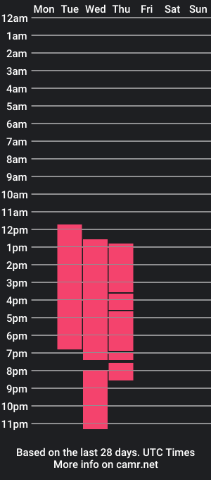 cam show schedule of j_kisoo