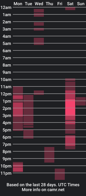 cam show schedule of jp309