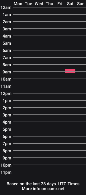 cam show schedule of js02308