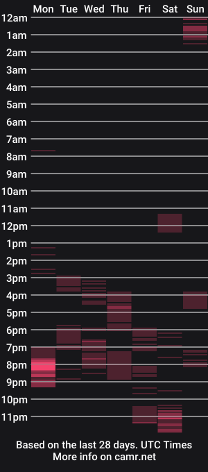 cam show schedule of leonsatisfaction
